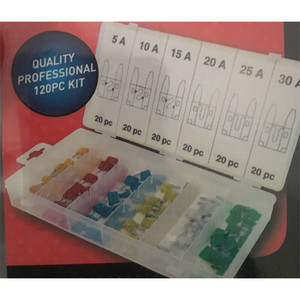 120PC Mini Auto Fuse Assortment Kit 120PC Mini Auto Fuse Assortment Kit