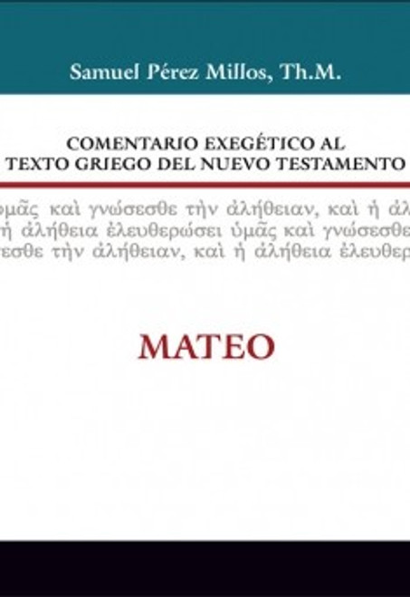 Comentario Exegetico  Del Nuevo Testamento: Mateo  | Tapa Dura