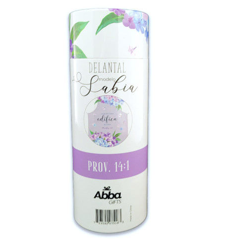 Delantal Modelo Sabia: La mujer sabia edifica su casa - Proverbios 14:1