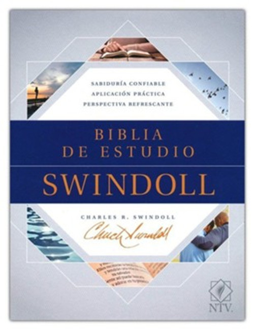 Biblia de Estudio Swindoll NTV, Piel Cafe/Azul/Turquesa