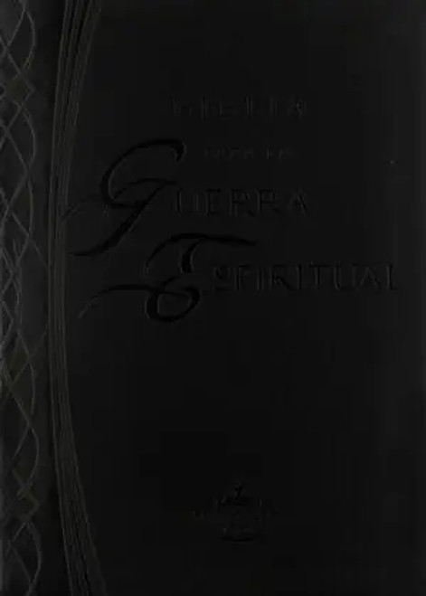 Biblia Para La Guerra Espiritual Con Indice RVR60 | Piel de Lujo Negro