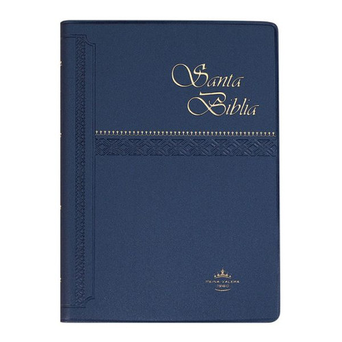 Biblia Compacta RVR 1960 Con Concordancia | Tapa De Vinil Azul