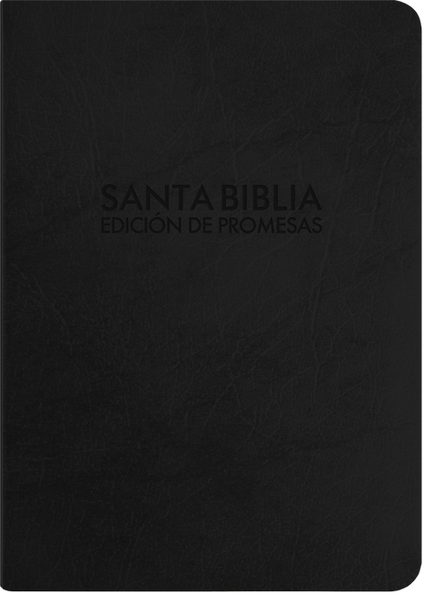 Biblia De Promesas Tamano Compacta Con Indice y Cierre, RVR60 | Piel Especial Negra