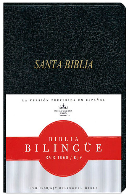 Biblia Bilingue RV60-KJV Con Indice | Imitacion Piel Negro