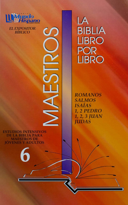  BIBLIA LIBRO X LIBRO # 6 MAESTROS DE JOVEN/ ADULT SALMOS ISAIAS/ROM/1=2 PEDRO/1-2-3 JUAN/JUDAS 