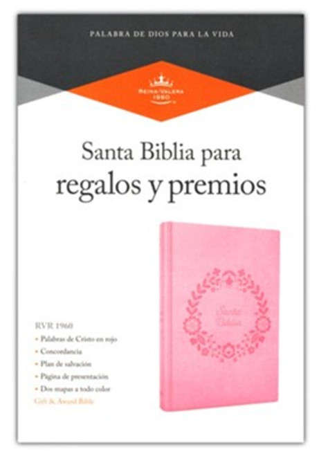 Biblia Para Regalos y Premios RVR 1960 | Simil Piel Rosa