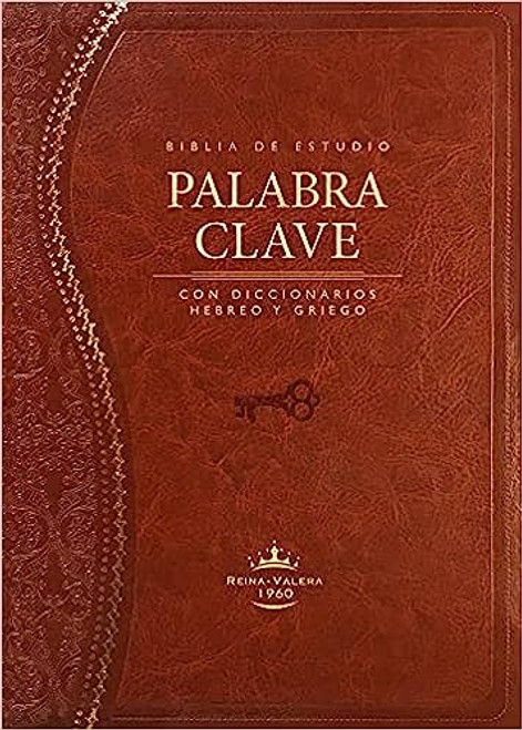 Biblia de Estudio Palabra Clave Con Indice  | Piel Marron