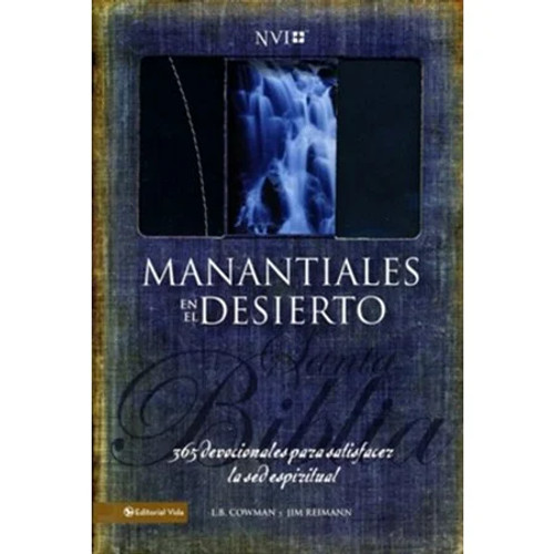 Biblia NVI Manantiales En El Desierto | Simil Piel Negro-Gris Biblia NVI Manantiales En El Desierto | Simil Piel Negro-Gris