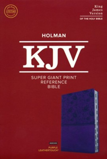 Super Giant-Print Reference KJV Bible | Soft Leather-Look, Purple (indexed)