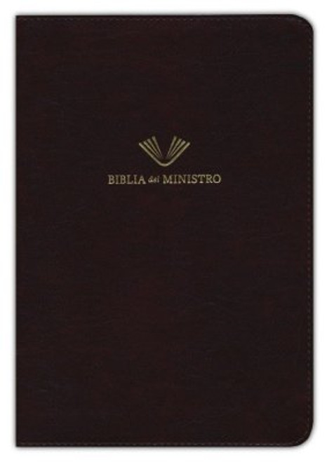 Biblia del ministro, edicion ampliada, 12 Pts. RVR 1960 | Piel Fabricada Mahogany