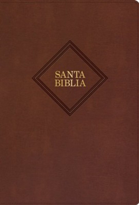 Biblia Letra Grande Tamano Manual 12 Pts. Con Indice RVR 1960 | Piel Fabricada Cafe