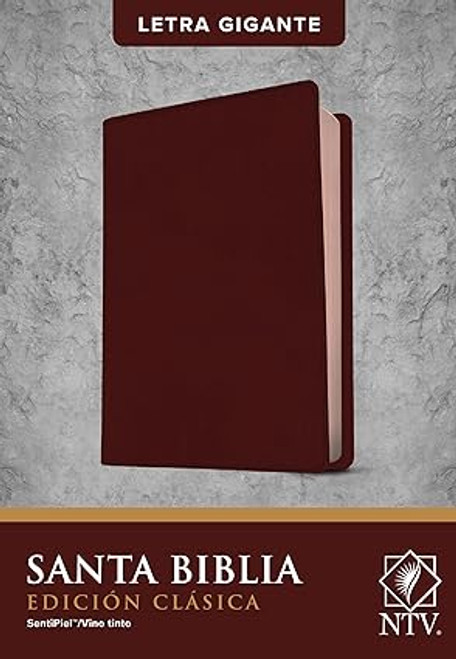 Biblia NTV, Edicion clasica, Letra Gigante (SentiPiel, Vino Tinto, Índice, Letra Roja)