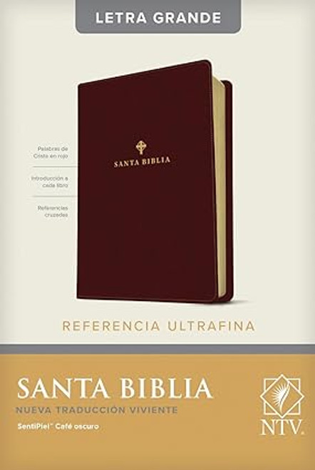 Biblia Ultrafina NTV letra grande con índice,  SentiPiel Café