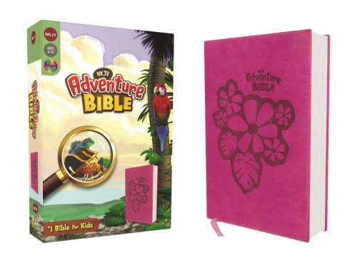 Adventure Bible, Full Color Interior NKJ, Leathersoft Rasperry