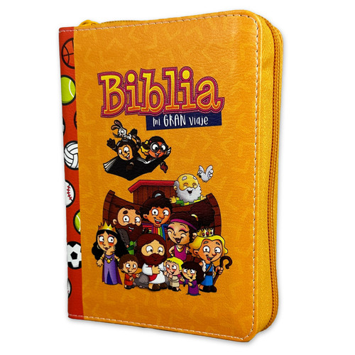 Biblia Mi Gran Viaje de Bolsillo con Cierre RV1960, Imitacion Piel Naranja Biblia Mi Gran Viaje de Bolsillo con Cierre RV1960, Imitacion Piel Naranja