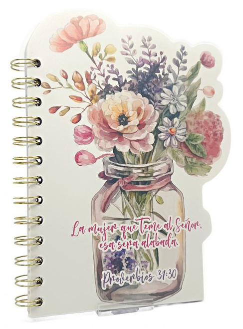 Libreta Troquelada con Anillas - La mujer que teme al Señor Proverbios 31:30