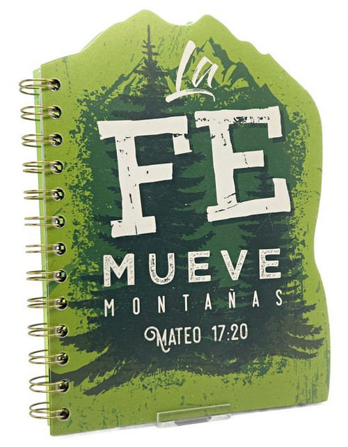 Libreta Troquelada con Anillas - La fe mueve montañas, Mateo 17:20