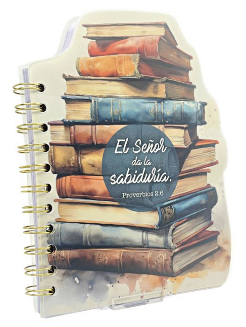 Libreta Troquelada con Anillas - El señor da la sabiduria, Proverbios 2:6