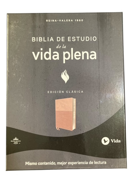 Biblia de estudio Vida Plena, Edicion clasica, Dos Tonos Oro Rosa, Comfort Print