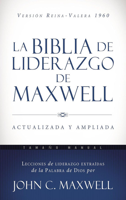 Biblia De Liderazgo de  Maxwell  Tamano Manual RVR 1960  | Simil Piel Marron