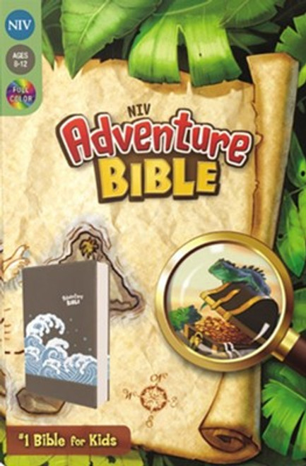 NIV Adventure Bible  | Leathersoft Gray  ( Ages 8-12 )