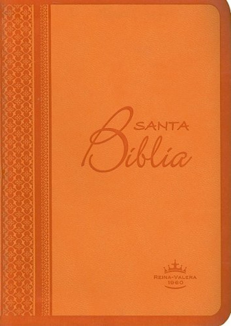Biblia Tamano Bolsillo Edicion Limitada Con Indice RVR60 | Imitacion Piel Naranja
