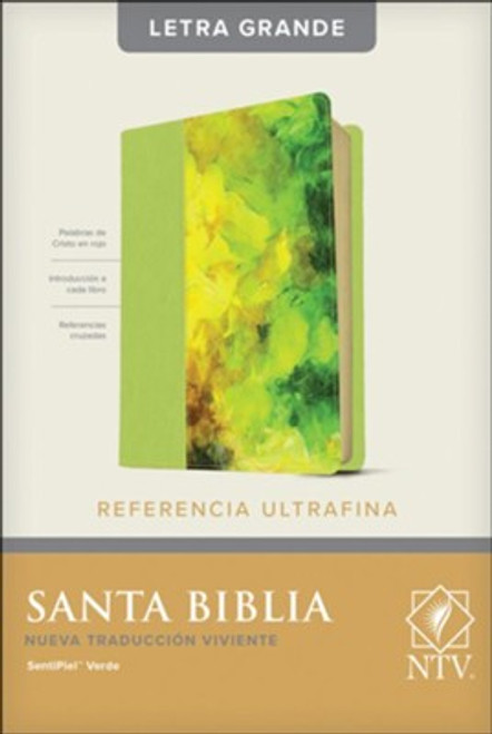 Biblia NTV Letra Grande Referencia Ultrafina  | SentiPiel Verde