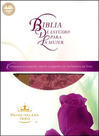 Biblia de Estudio Para la Mujer  RVR 1960 | Imitacion Piel Rosado Floral