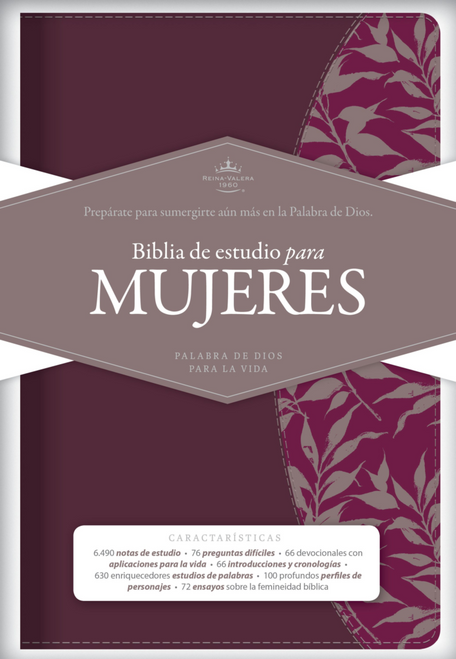 Biblia de Estudio Para Mujeres Con Indice RVR 1960 | Piel Vino-Fiusca