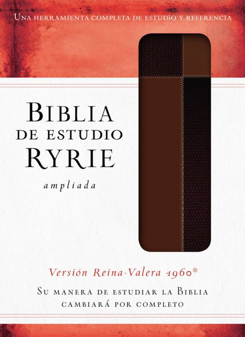 Biblia de Estudio Ryrie Ampliada RVR60, Duo Tono Marron
