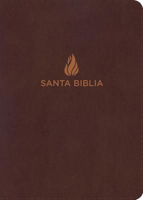 Biblia Letra Grande Tamano Manual 12 Pts Con Indice RVR 1960 | Piel Fabricada Marron