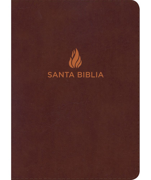 Biblia NVI Letra Super Gigante Con Indice | Piel Fabricada Marrón