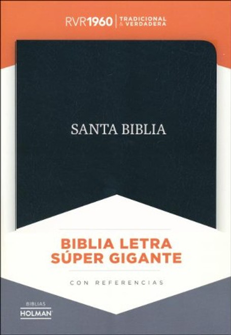 Biblia Letra Super Gigante 16 Pts. RVR 1960 Con Indice | Piel Negro Biblia Letra Super Gigante 16 Pts. RVR 1960 Con Indice | Piel Negro