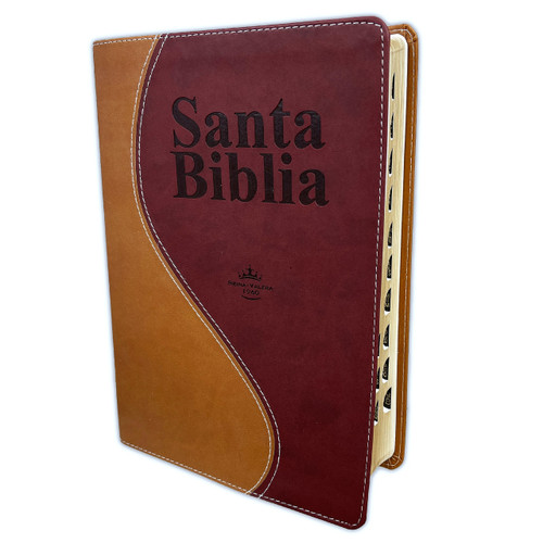 Biblia Letra Gigante RVR 1960, Simil Piel Cafe-Marron Con Indice
