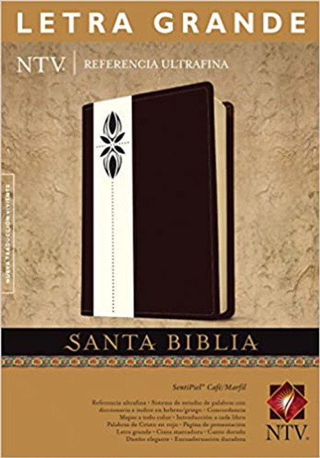 Biblia NTV  Referencia Ultrafina | SentiPiel Cafe-Marfil