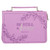 Be Still & Know Purple Laurel Faux Leather Fashion Bible Cover - Psalm 46:10 (Medium)