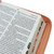 Biblia letra grande tamano manual 12 Puntos, Simil Piel Caramelo Floral con indice y cierre