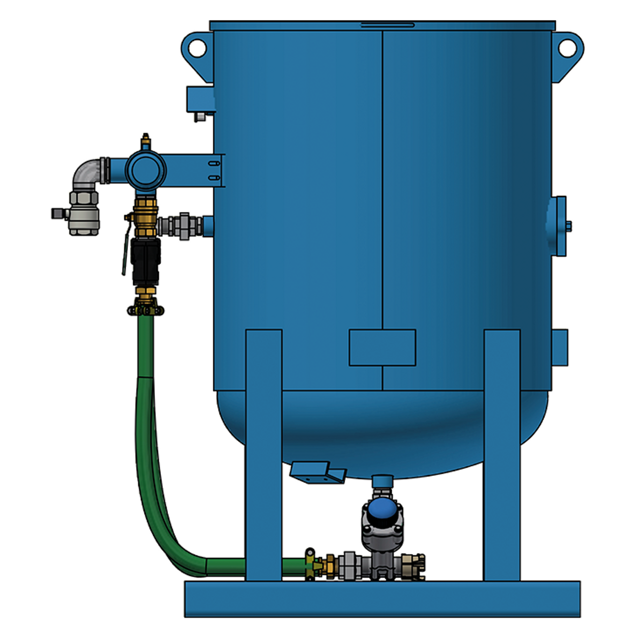 Burwell One Tonne Double Outlet Electric Blast Machine