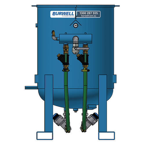 Burwell One Tonne Double Outlet Electric Blast Machine