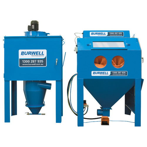 912 Suction Blast Cabinet with 30 bag 600cfm Dust Collector