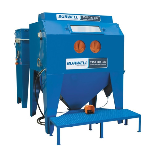 1515 Suction Blast Cabinet with 40 bag 1000cfm Dust Collector