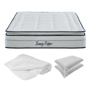 Pack Colchão Luxury Topper - Mola Ensacada Pack Colchão Luxury Topper - Mola Ensacada