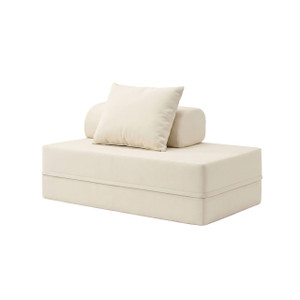 Canapé modulable 2 places convertible  Unicolore