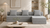 Sofá Modular 3 Lugares Convertível  Bouclette
