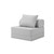 Sofá modular de un asiento convertible, liso