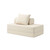 Canapé modulable 2 places convertible  Unicolore