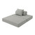 Canapé modulable 2 places convertible  Unicolore