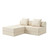Sofá modular de 3 plazas + puf convertible  Liso