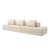 Canapé modulable 3+2 places convertible, unicolore