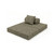 Canapé modulable 2 places convertible en tweed
